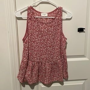 Floral tank top